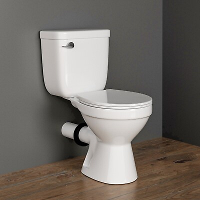 #ad MaceratingFlo Rear Outlet Toilet With Tank Powerful Flush amp; Space Saving Design $348.00
