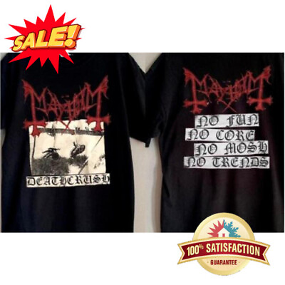#ad Mayhem Deathcrush Black Metal Band T shirt 90s 2 sided Unisex S 5XL NP2855 $20.89