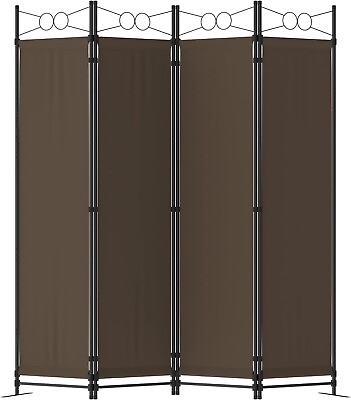 #ad Room Divider 4 Panel Freestanding Partition Folding Privacy Screens Home Office $44.99