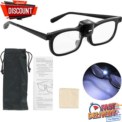 #ad Highly Efficient 200% Magnifying Glasses with LED Light Enhanced Magnification $13.99