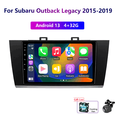 #ad Wireless Carplay For Subaru Outback Legacy 2014 19 Android13 4 32G Car Radio GPS $155.54