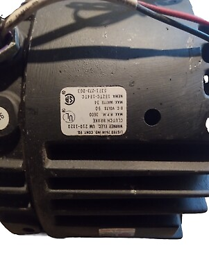 #ad Warner Electric UM 50 1020 Clutch Brake 3600 RPM 5370 273 204 $800.00