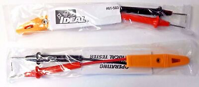 #ad IDEAL 61 503 Twin Lead Electrical Tester 80V to 500V AC DC 2PKS $3.00