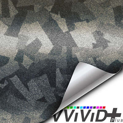 #ad VVivid 2022 VVivid Ghost Metal Dark Gray Forged Carbon Vinyl Car Wrap V483 $348.87