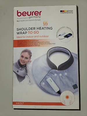 #ad Beurer Germany Portable Shoulder Heating Wrap To Go with Power Bank HK57 NEW $39.99