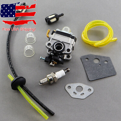 Carburetor Carb Kit for Ryobi 4 Cycle S430 WeedEater with Fuel Line Kit Gasket $12.95