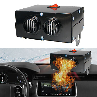 400W 12V Car Truck Car Portable Electric Heater Heating Cooling Fan Defroster $22.22