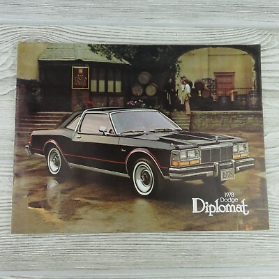 #ad Dodge Diplomat 1978 Brochure Catalog Dealership Color VTG $9.99