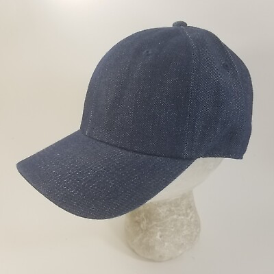 #ad Vintage Blank Plain Blue Denim Trucker Cap Strapback Hat Adjustable $14.99