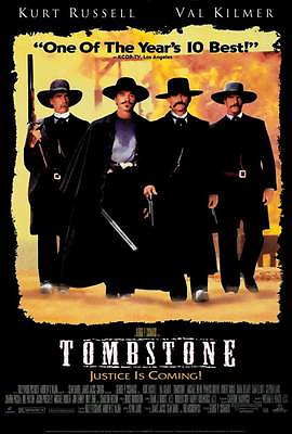 #ad quot;TOMBSTONEquot; Movie Poster Licensed New USA 27x40quot; Theater Size Kurt Russell $24.99