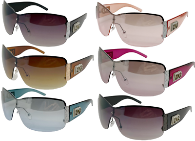 #ad NEW Womens Mens Wrap Rimless Designer Fashion Sunglasses Oval Retro Shades #857 $9.99