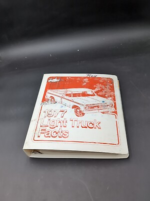 #ad 1977 Ford Light Truck Facts Dealer Sales Album Book Rare Bronco F Series $164.00