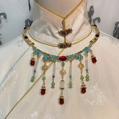 #ad Necklace Han Suit Accessories Ancient Costume Accessories Collar $21.10