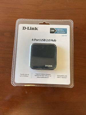 #ad D LINK USB 4 Port USB 2.0 Hub New In Box $14.99
