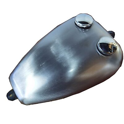 #ad Motorcycle Universal Handmade Petrol Gas Fuel Tank Silver Modified Handmade 1pcs $236.82
