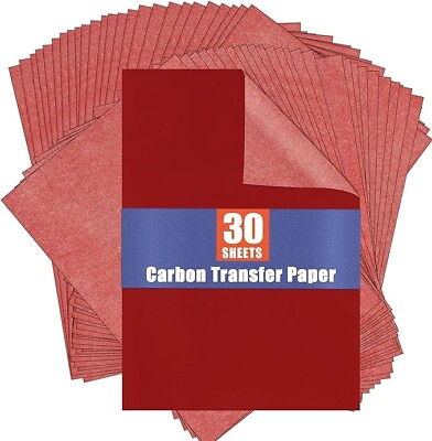 #ad Carbon Paper for Tracing Graphite Transfer Paper 30 Pcs Black Graphite Strong $7.99