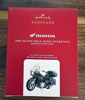 #ad 2020 Hallmark Honda Motorcycles 1980 GL1100 GOLD WING INTERSTATE Ornament 2.53quot; $21.00