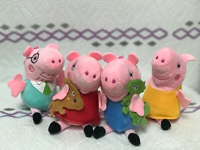 #ad US SHIP 4 pcs 4quot; peppa pig for a great gift $15.99
