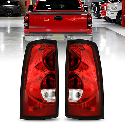 #ad Pair Tail Lights For 2003 2006 Chevy Silverado 1500 2500 3500 Brake Lamps LHRH $38.89