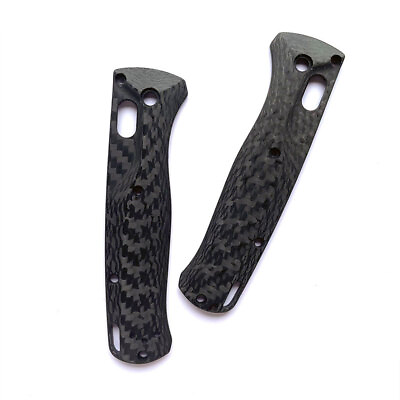#ad 1 Pair 3K Carbon Fiber Knife Handle Scale For Benchmade Bugout 535 Knives $39.99