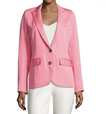 #ad Smythe Pink Single Button Boy Blazer Size 4 $192.00