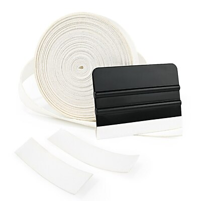#ad 1000CM White Fiber Felt Edge for Squeegee Vinyl Car Wrapping Tools Scratch free $16.45