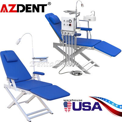 #ad Dental Portable Folding Chair Unit LED Light Folding Chair Air Turbine Unit 4H $367.99