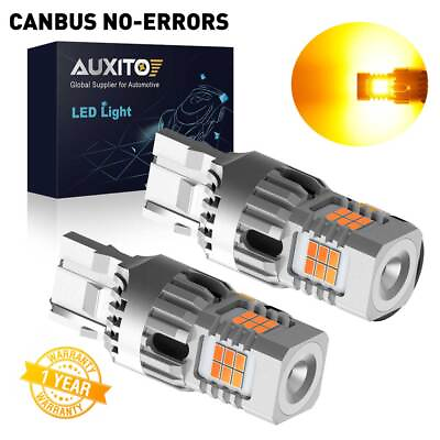 #ad AUXITO Error Free 7440 LED Front Rear Turn Signal Light Amber Anti Hyperflash E $18.99