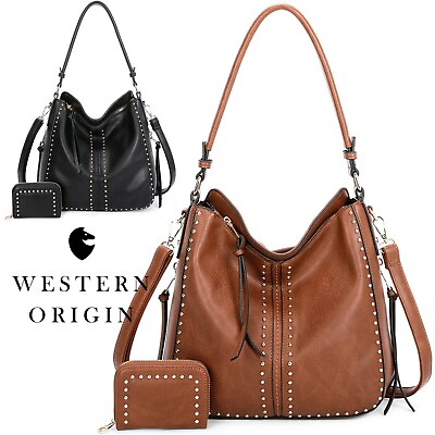 #ad Concealed Carry Hobo Crossbody Purse Leather Shoulder Bag Women Handbag Wallet $39.95