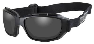 Harley Davidson Men#x27;s Bend Gray Lens Goggles Collapsible Black Frames HABEN01 $59.95