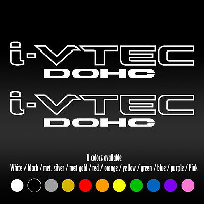 #ad 9quot; IVTEC DOHC VTEC Window Car Honda Si Type Accord Civic FIT Vinyl Decal sticker $9.17