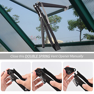 #ad Automatic Greenhouse Window Vent Opener Temperature Sensitive Double Spring C6F3 $33.59