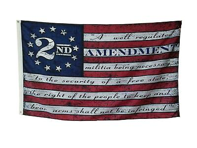 #ad 2x3FT 2nd Amendment American USA 13 Star Flag NRA Banner Gun Rights Patriot Ross $9.88