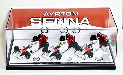 #ad 01. Ayrton Senna Mclaren Honda 3x Formula 1 World Champion 1:43 $219.00