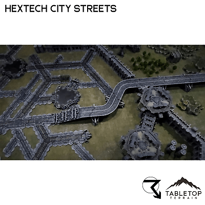 #ad Hextech City Streets 6mm Compatible with Battletech Mech Terrain $3.99
