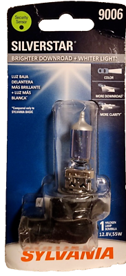 #ad SYLVANIA 9006 SilverStar High Performance Halogen Headlight Bulb 1 per pkg $7.00