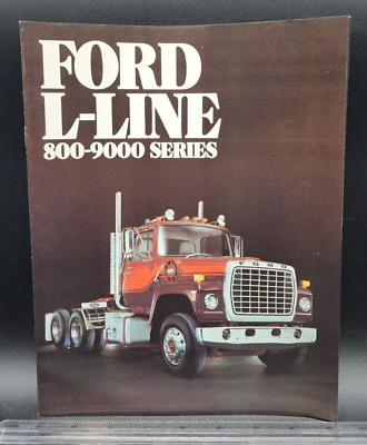 #ad 1984 Ford Trucks L Line 800 9000 Series Sales Salesman Showroom Brochure 12pgs $12.99
