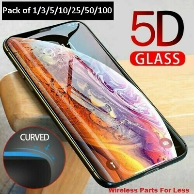 #ad Full Coverage Tempered Glass Screen Protector For iPhone XS 13 14 15 Pro MAX LOT $29.99