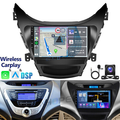#ad For Hyundai Elantra 2011 2013 Android 13 Car Stereo Apple CarPlay GPS Radio 32GB $105.99