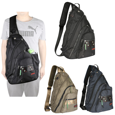 #ad Mens Womens Laptop Large Sling Bag Backpack Chest Pack School Work Shoulder Bag $27.90