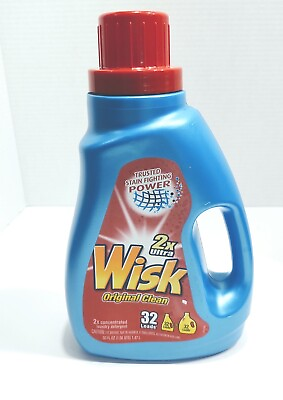 #ad Wisk 2X Ultra Original Clean Liquid Laundry Detergent 50 Fl Oz. Empty Prop $20.00