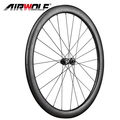 #ad #ad 700C Carbon Fiber Road Bike Wheelset Racing Wheels Disc Center Lock DT350 Hub $544.48