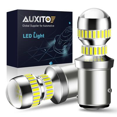 #ad AUXITO 1157 2057 7528 BAY15D Car Back Up Reverse Lights Led Bulbs Xenon White $13.29