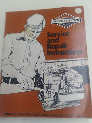 #ad Briggs and Stratton Service and Repair Instructions $16.95