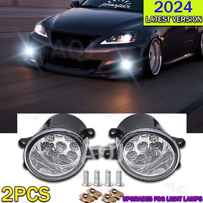 #ad Pair Front Fog Lights Lamps Left Right Side for 2008 2013 Lexus IS F IS350 IS250 $41.99