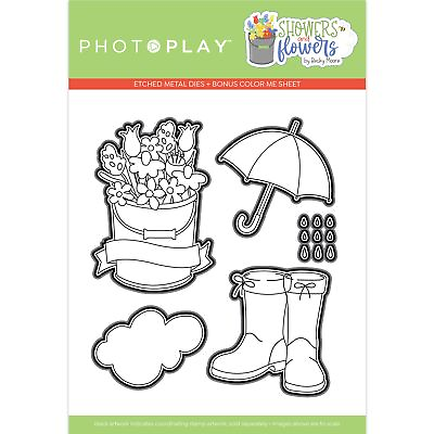 #ad PhotoPlay Etched Die Showers amp; Flowers $15.69