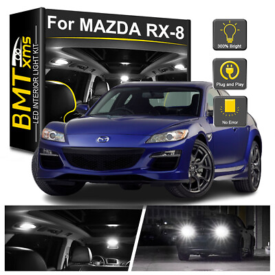 #ad 13x Interior LED Light Bulbs Reverse License Plate For Mazda RX8 2004 2012 $16.68