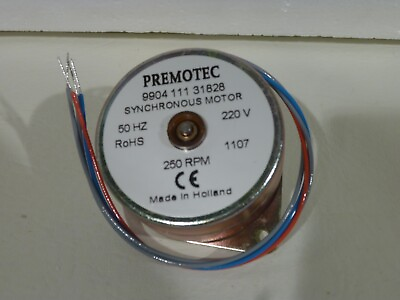 #ad #ad quot;Premotecquot; Allied Motion Turntable Motor 9904 111 31828 250RPM 220V@50Hz $60.00