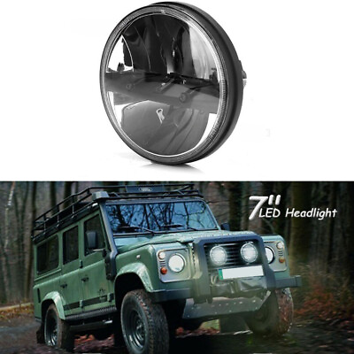 #ad 7quot; LED Headlight 40W 9 32V Round LED Headlamp Reflective For Motorcycle Car $75.00