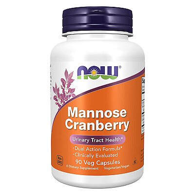 #ad NOW FOODS Mannose Cranberry 90 Veg Capsules $17.48
